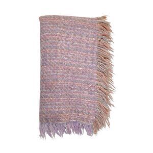 Tapestries Ireland Ltd.  Hand Woven Blanket Wool Purple Pink Size 64” X 46” Rare